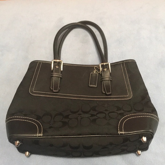 Coach Handbags - All black official Coach bag satchel